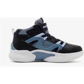 Resim Skechers Skx Court Hype Büyük Erkek Çocuk Siyah Basketbol Ayakkabısı 406072L Bkgy 