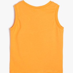 Resim Erkek Bebek Atlet Kolsuz Meyve Baskılı Pamuklu 