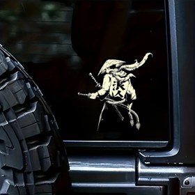 Resim Ronin Samuray Vinil Çıkartma Etiketi - Japonca Kanji Tasarımı ile Kılıçlar ve Geleneksel Giyim - Araba, Kamyon, Pencere, Tampon için Dayanıklı Hava Koşullarına Dirençli Yapışkan Dekorasyon - Otomotiv Dış Aksesuarları, Geleneksel Japon Sanatı | Dayanıklı Yapıştırıcı, Anime Araç Aksesuarları 
