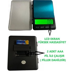 Resim isiltikidsmoda MH-999 Pratik Dijital Hassas Mutfak Terazisi Hassas Tartı 2000 G /0.01 Gr. Hassasiyet ( Lisinya ) 
