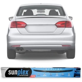 Resim SUNPLEX VW Jetta Bagaj Üstü Spoiler Piano Black 2010-2017 Arası 