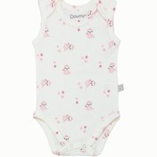 Resim Boumini Pamuklu Bebek ÇıtÇıtlı Atlet Body Pembe Miskin Zarf Yaka 0-36 ay 