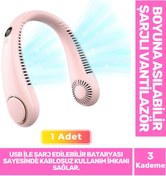 Resim Fantazer Özel Üretim Sessiz Eller Serbest Boyuna Asılabilir Şarjlı 3 Kademeli Vantilatör Klima Soğutucu Fan 