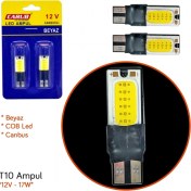 Resim Carub 12V T10 17W Ampul Cob Canbus Beyaz BR0405528 