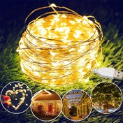 Resim 1 Adet, 20/50 / 100 LED USB Peri Işıklar Bakır Tel İplikli Lambalar, Üniversal Güçlü Diziliğin Aydınlatması, Şeffaf Beyaz ve Renkli Çoklu Tonlar Ev dekorasyonu Yatak Odasıyla ilgilenme düşüncesini göz önünde bulundurduk, şekillendirilmiş bölümlerle uyum sa 