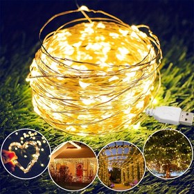 Resim 1 Adet, 20/50 / 100 LED USB Peri Işıklar Bakır Tel İplikli Lambalar, Üniversal Güçlü Diziliğin Aydınlatması, Şeffaf Beyaz ve Renkli Çoklu Tonlar Ev dekorasyonu Yatak Odasıyla ilgilenme düşüncesini göz önünde bulundurduk, şekillendirilmiş bölümlerle uyum sa 