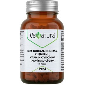 Resim Venatura Beta Glukan, Ekinezya, Kuşburnu, Vitamin C ve Çinko 30 Kapsül 