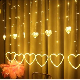 Resim AUSVAR Kalp Perde Led 8 Fonksiyonlu 