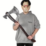 Resim Büyük Viking Baltası Sahnesi, 89.99cm - Cadılar Bayramı Kostüm Aksesuarı, PU Malzeme, Noel, Cosplay, Sahne Sahneleri ve Şenlik Dekorasyonları için İdeal 
