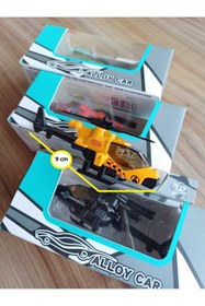 Resim OYUNCAKSAHİLİ Metal Helikopter Seti 4 Adet Birden Model Koleksiyon Savaş Atak Model Koleksiyon Set 9cm 