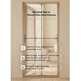 Resim Palace Aluminium Tek Kapılı Akordeon Plise Sineklik - Kapi Sistemleri Için Premium Seri 