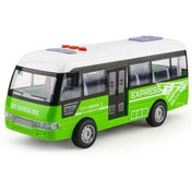 Resim Yeşil Mini Ekspres Otobüs Oyuncağı Açık Yeşil 