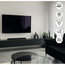 Resim joy mob Joy Tv Ünitesi Tv Sehpası Alt Modül Siyah 240 Cm Mdf 