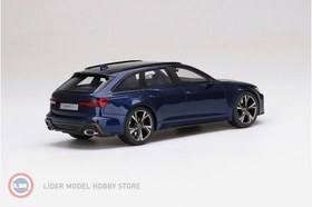 Resim 1:18 Audi RS6 Avant Carbon Black Navarra Blue Metallic 