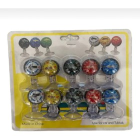 Resim E.T Shop Araç İçi Torpido Üstü 10 ‘ Lu Vantuzlu Araç Pusulası + Kafa Sallayan Köpek Seti ( 3 adet ) 