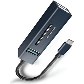 Resim Sones 15102 5'i 1 Arada Usb-c / Type-c - Usb3.0 + Sd / Tf Kart Okuyucu Hub Adaptörü Mavi 