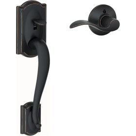 Resim Skygo (Aged Bronze) - FE285-CAM-ACC-RH Camelot Lower Handleset For Electronic Keypad With Acce 