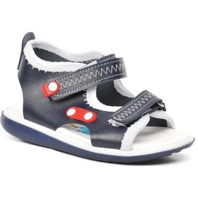Resim Ayakmod 22y05 Lacivert-kırmızı-beyaz Comfort Erkek Çocuk Sandalet 001 