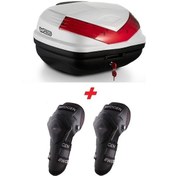 Resim Wogen Wg39 Premium Arka Çanta 39 Litre Beyaz + Karbon Dizlik He Siyah 