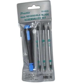 Resim Proskit Sd082D 6'lı Çift Kullanımlı Tornavida Set 