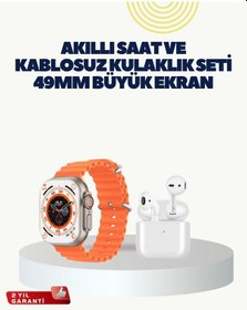 Resim Diğer Watch 9 Max Akıllı Saat Kulaklık Seti Sağlık Takipli 45 Mm Geniş Ekran 