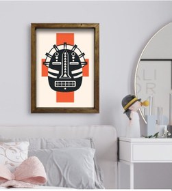 Resim Bk Gift Yatak Odası Konseptli Doğal Masif Ahşap Çerçeveli Tablo-1 (551113306) 