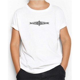 Resim Agathodaimon Logo Beyaz Çocuk Tişört Beyaz 