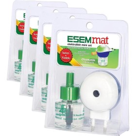 Resim Esemmat Elektrolikit Mini Set Isıtıcı + Likit, Sivrisineklere Karşı Etkili (4 Paketi) 