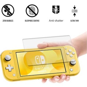 Resim Nintendo Switch Lite Temperli Cam Ekran Koruyucu 9H 