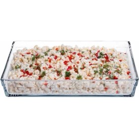 Resim Paşabahçe Borcam Premium Dikdörtgen Tepsi, 20 cm x 29 Cm, Şeffaf, 2.5 Litre 