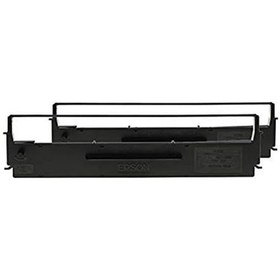 Resim Epson C13s015614 Lx300 Yazıcı Renk Şeridi-2 Pack, Siyah/naylon 