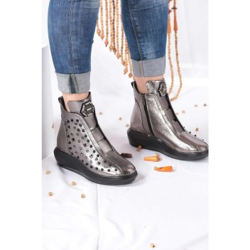 Osso Deri Çelik Kadın Spor Bot 114-28-10