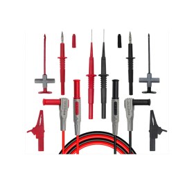 Resim P1305b 10 Parça Çok Işlevli Değiştirilebilir Multimetre Probu Test Ölçüm Kablo Kiti 