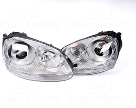 Resim VOLKSWAGEN GOLF 5 - JETTA 2005-2009 FAR SETI SOL SAG MERCEKLI KROM TAK CALISTIR 