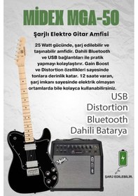 Resim Maxword Tlx-60bk-50amp Telecaster Maple Klavye Hh 50w Amfili Elektro Gitar Seti 