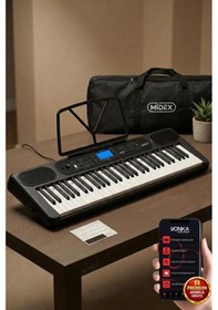 Resim Midex Ps-5200bk Pro Org 61 Led Işıklı Tuş Hassasiyetli Bluetooth Midi 