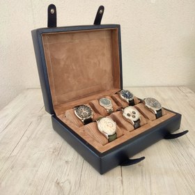Resim Togo Deri Saat Koleksiyon Kutusu - Lacivert- Patates 