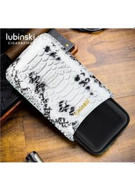 Resim Lubinski Deri Puro Kılıfı Croco Silver/siyah 3lü 60ring 