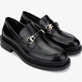 Resim Valmenti Kadın Siyah Açma Loafer Ayakkabı 858 01 Bn Ayk Sk24-25 Sıyah Acma Siyah 