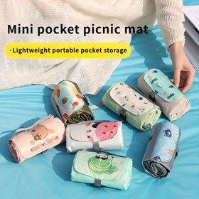 Resim 1 Adet Ekstra Büyük Katlanabilir Piknik Battaniyesi | Taşınabilir Çok Amaçlı Plaj, Kamp ve Seyahat İçin Kum Geçirmez Mat | 198.12x198.12 cm | Seyahat, Plaj, Kamp Temel Ekipmanı 