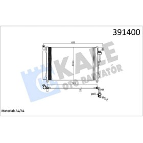 Resim Klima Kondenseri Accent-Accent Iii Era 06 Al/al 580X350X18 Dpmah 