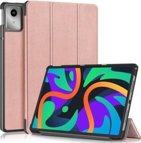 Resim Lenovo Tab Plus 11.5 Tb351fu Deri Tablet Kılıfı Rose Gold Kılıf 