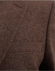 Resim Uki Kahve Mono Yaka Klasik Ceket Kahve 