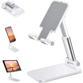 Resim CEPCASE Masa Üstü Telefon Standı & Masa Üstü Tablet Standı Kademeli Yükseklik Ayarlı Telefon Tutucu Stand 