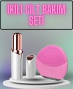 Resim Skygo KAŞ BIYIK VE YÜZ EPİLASYON ALETİ VE TİTREŞİMLİ YÜZ TEMİZLEME MASAJ ALETİ İKİLİ SET 