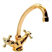 Resim Altın Osmanlı Kuğu Mutfak Eviye Bataryası 