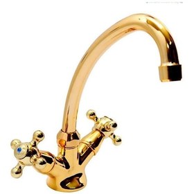 Resim Altın Osmanlı Kuğu Mutfak Eviye Bataryası 