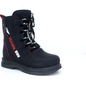 Resim Trendyshoes 7045 Yeni Sezon Cilt Kauçuk Kaymaz Taban Çocuk Bot 