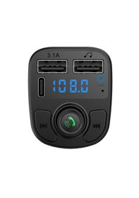 Resim Fm Transmitter Bluetooth Araç Kiti Mp3 Usb-typce Oto Müzik Çalar 