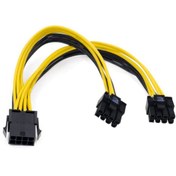 Resim KEEPRO 8 Pin To Pcı-e (6 2) Dual Y Power Güç Kablosu 18 Awg 